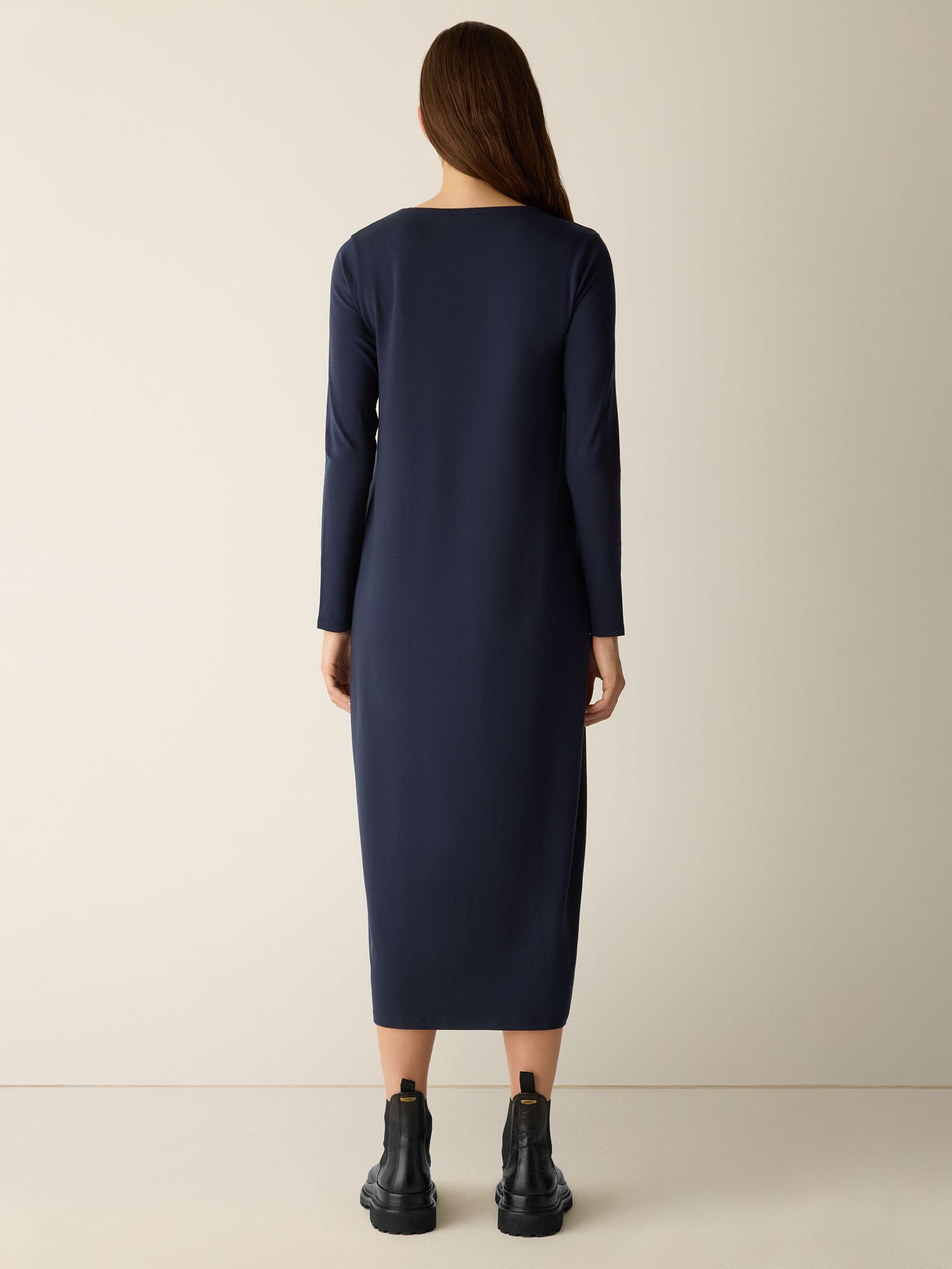 Stretch Jersey Knit Oval Dress