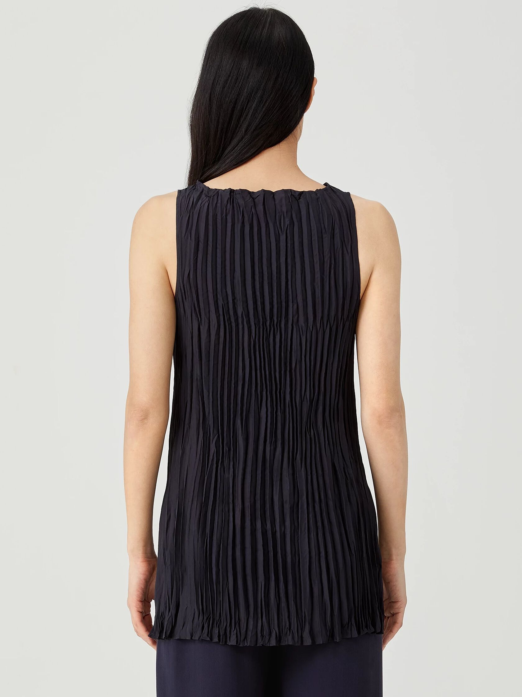 Crushed Silk Long Tank