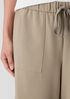 Pima Cotton Stretch Jersey Wide-Leg Pant