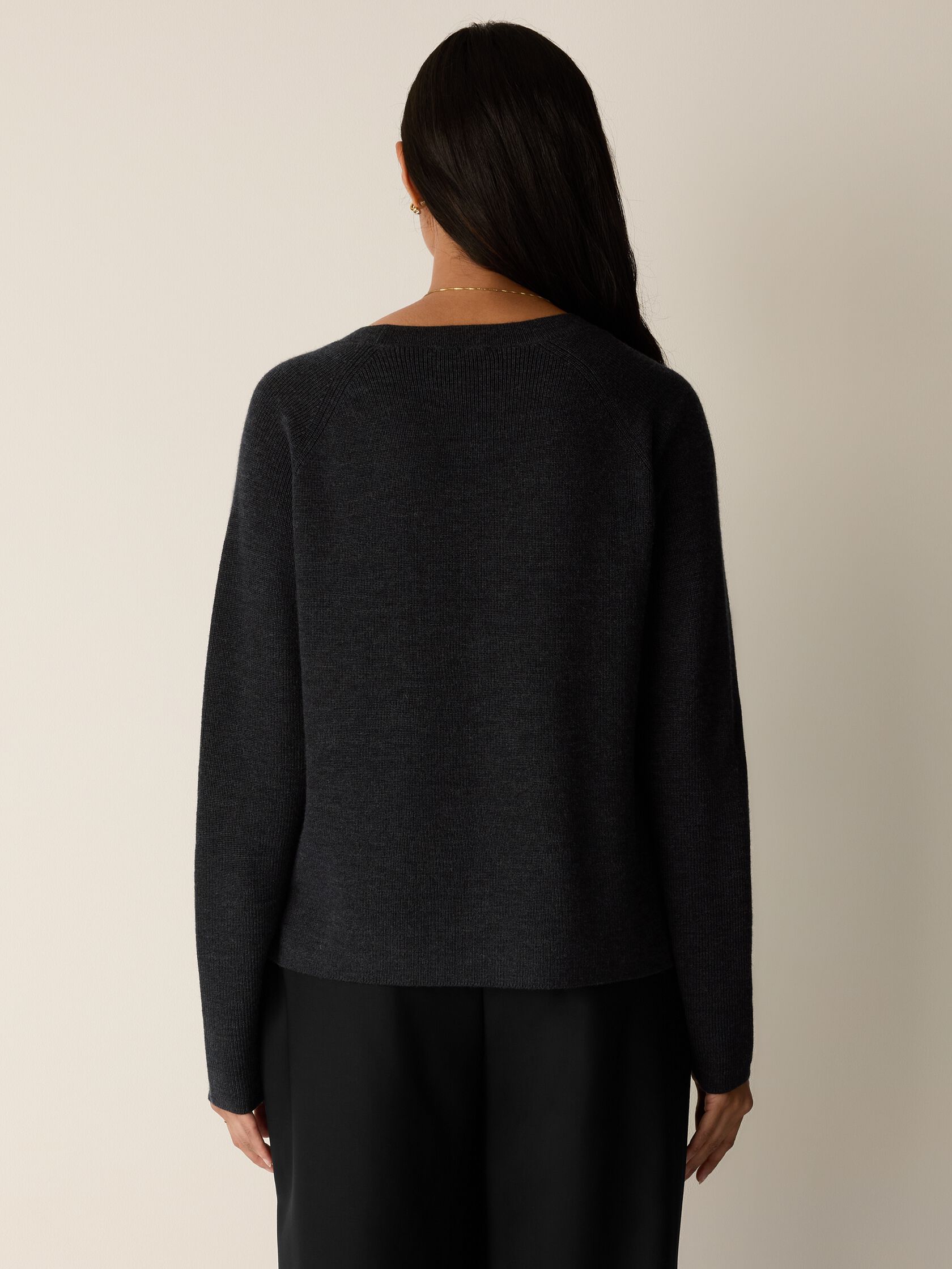 Merino Crew Neck Top in Regenerative Wool