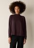 Cozy Brushed Terry Hug Mock Neck Top