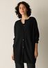 Fine Felted Wool Long Cardigan in Regenerative Wool