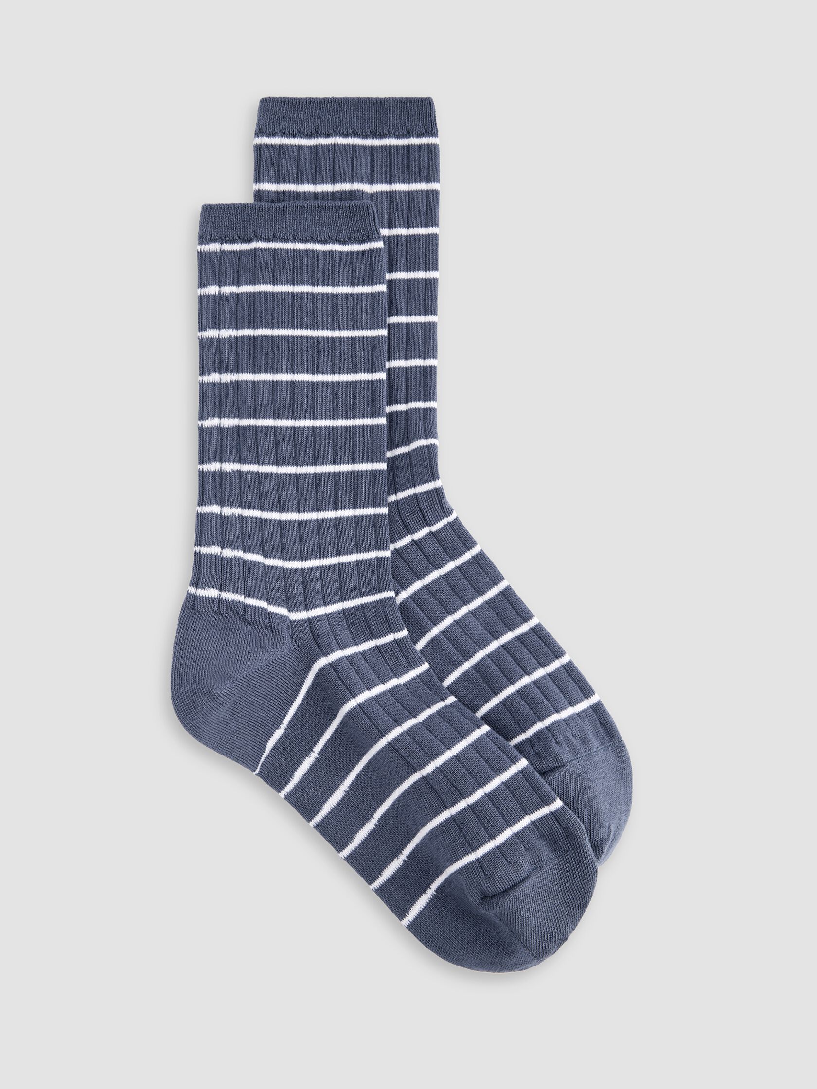 Striped Rib Trouser Sock
