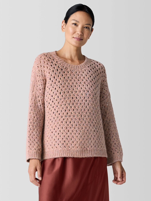 Peruvian Alpaca Crew Neck Top EILEEN FISHER - Main Image