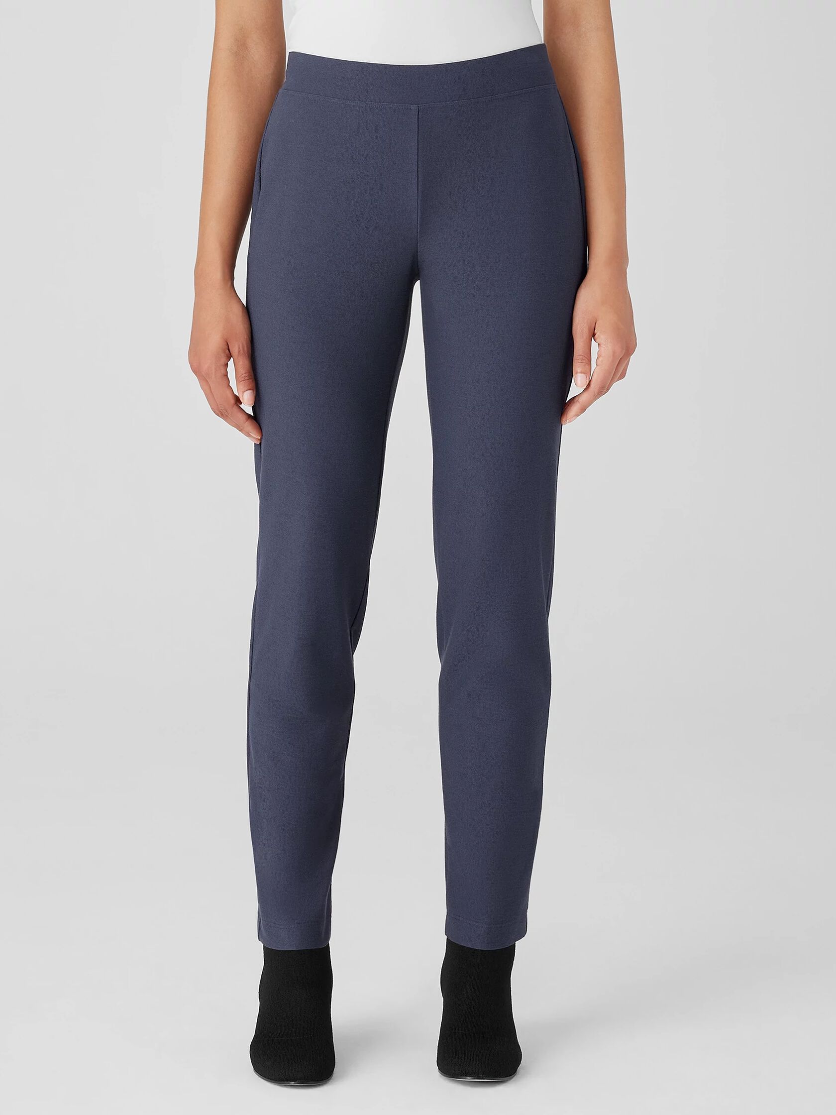 Washable Stretch Crepe Slim Pant