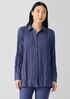 Crushed Silk Classic Collar Shirt