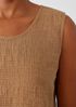 Puckered Organic Linen Scoop Neck Tank