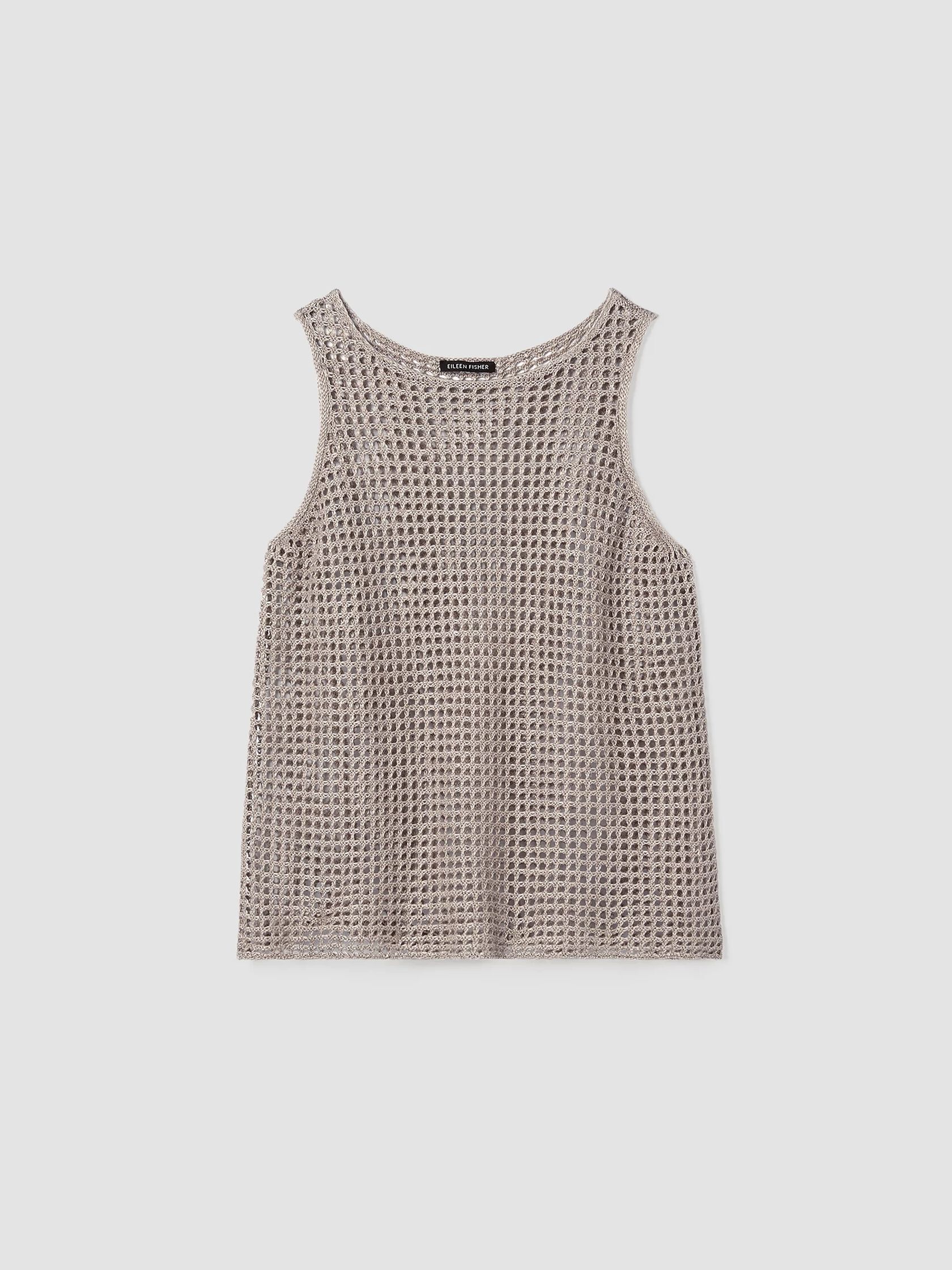 Organic Linen Délavé Round Neck Tank