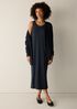 Stretch Jersey Knit Scoop Neck Dress