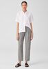 Puckered Organic Linen Tapered Pant