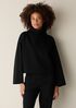 Lightweight Ponte Funnel Neck Top