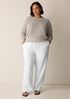 Organic Linen Cotton Wedge Sweater