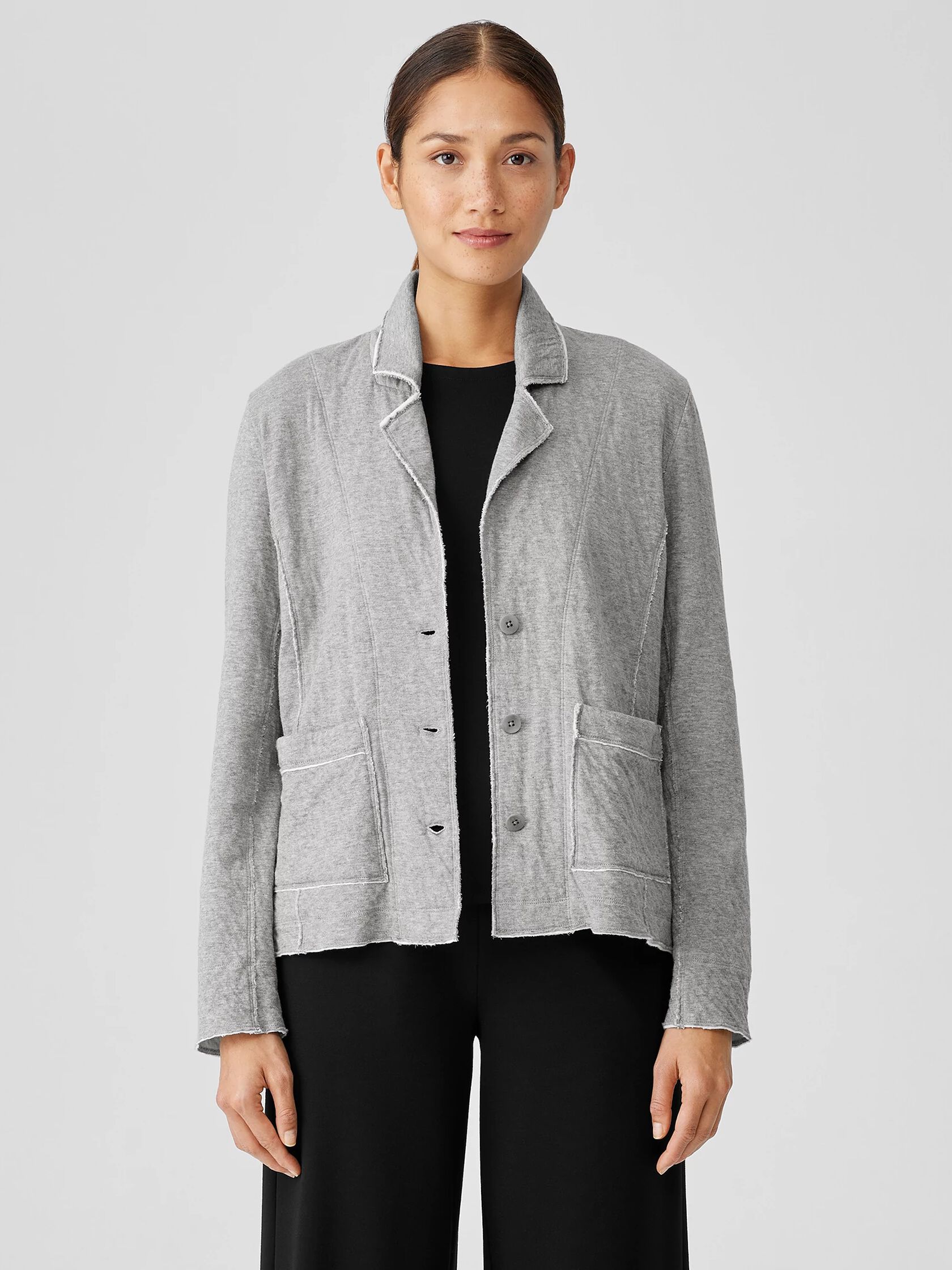 Double Layer Organic Cotton Blazer