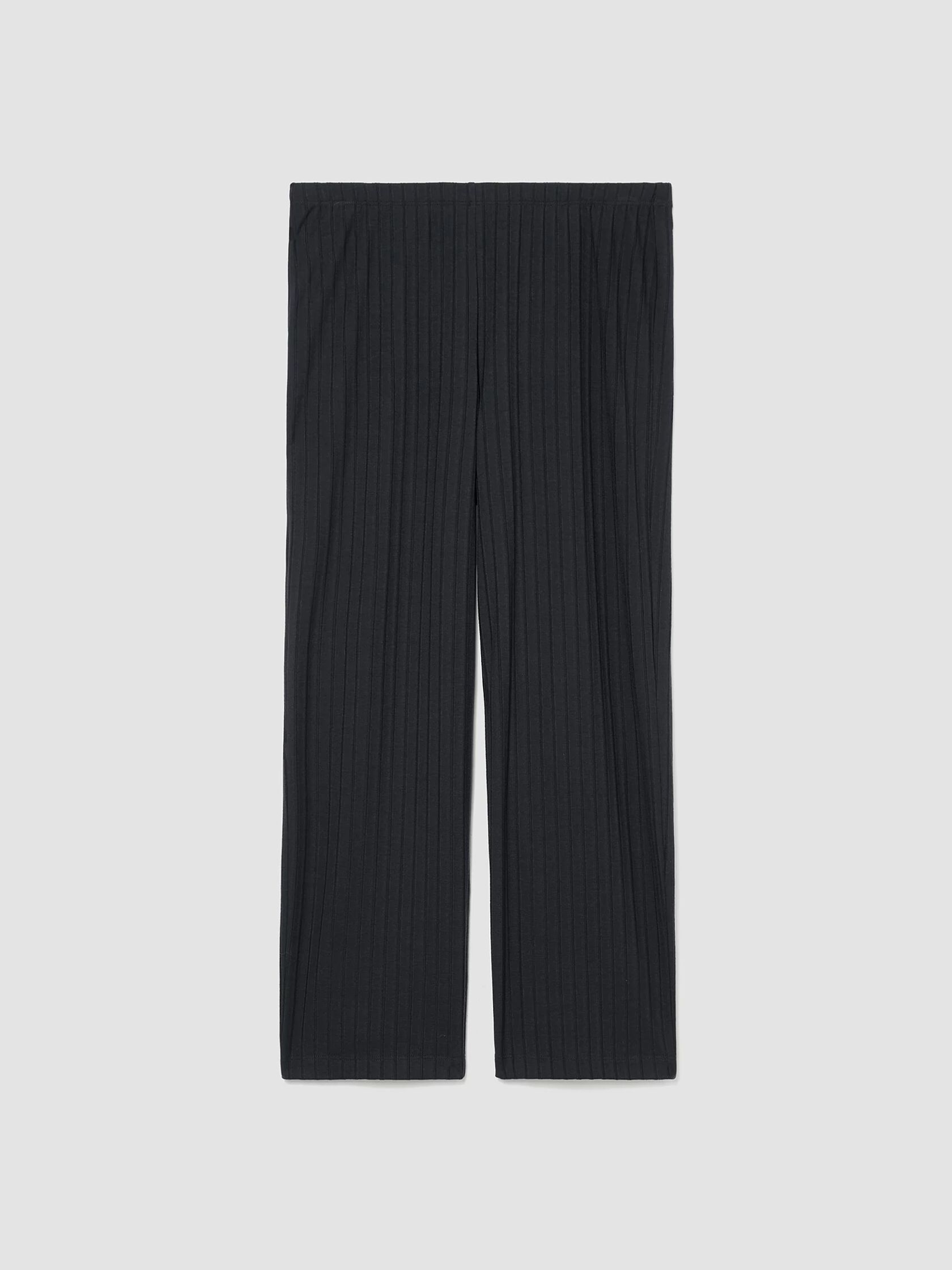 Washable Stretch Rib Straight Pant