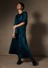 Textured Satin Half-Circle Skirt