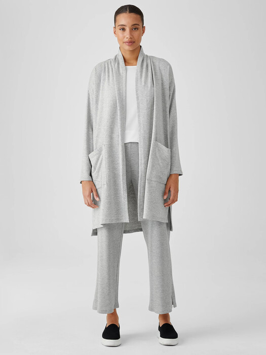 Cozy Brushed Terry Hug Long Jacket