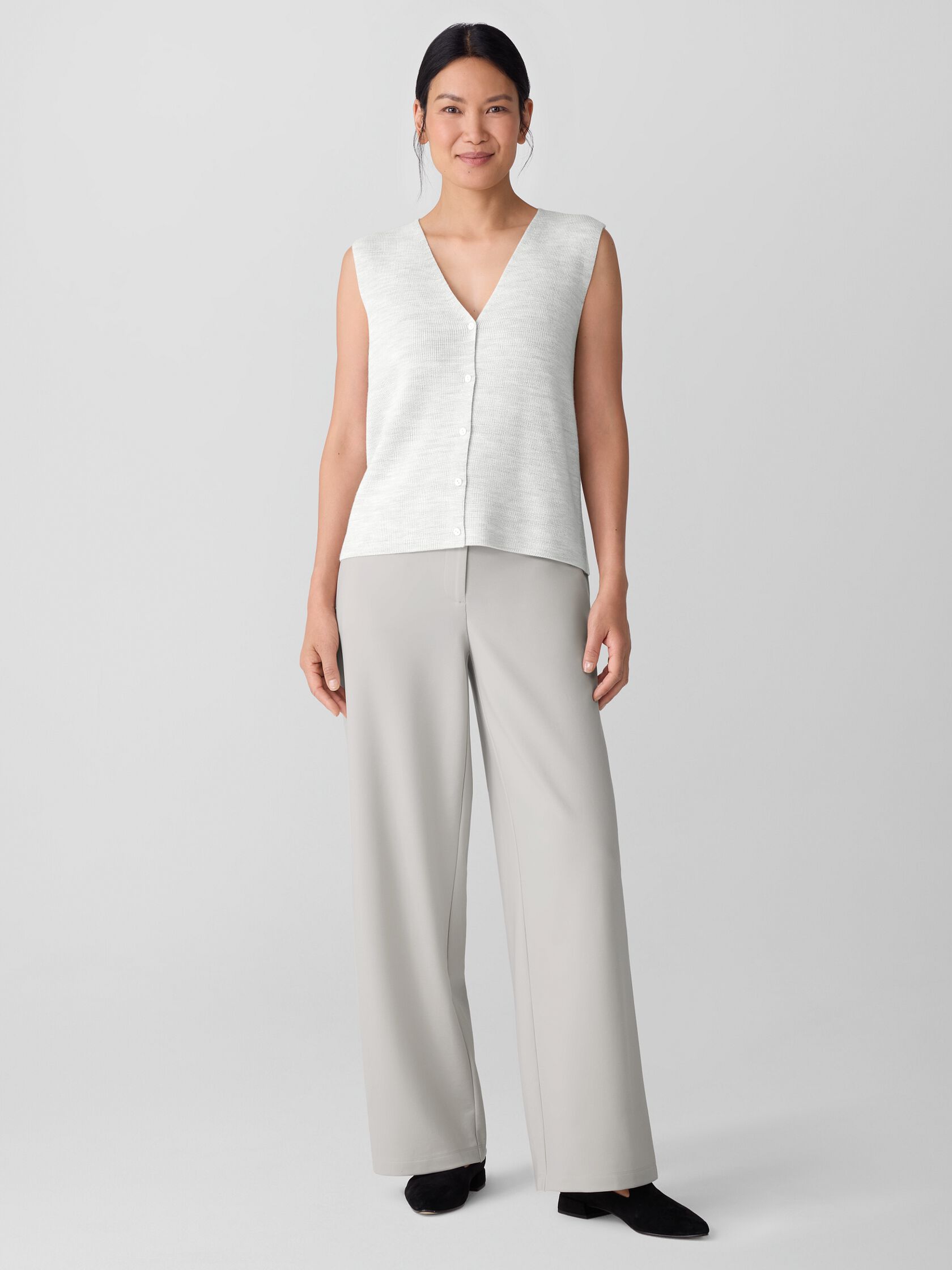 Washable Flex Ponte&nbsp;Wide Trouser Pant