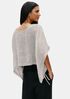Organic Linen Gauze Cropped Poncho
