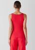 Organic Cotton Stretch Rib Scoop Neck Tank