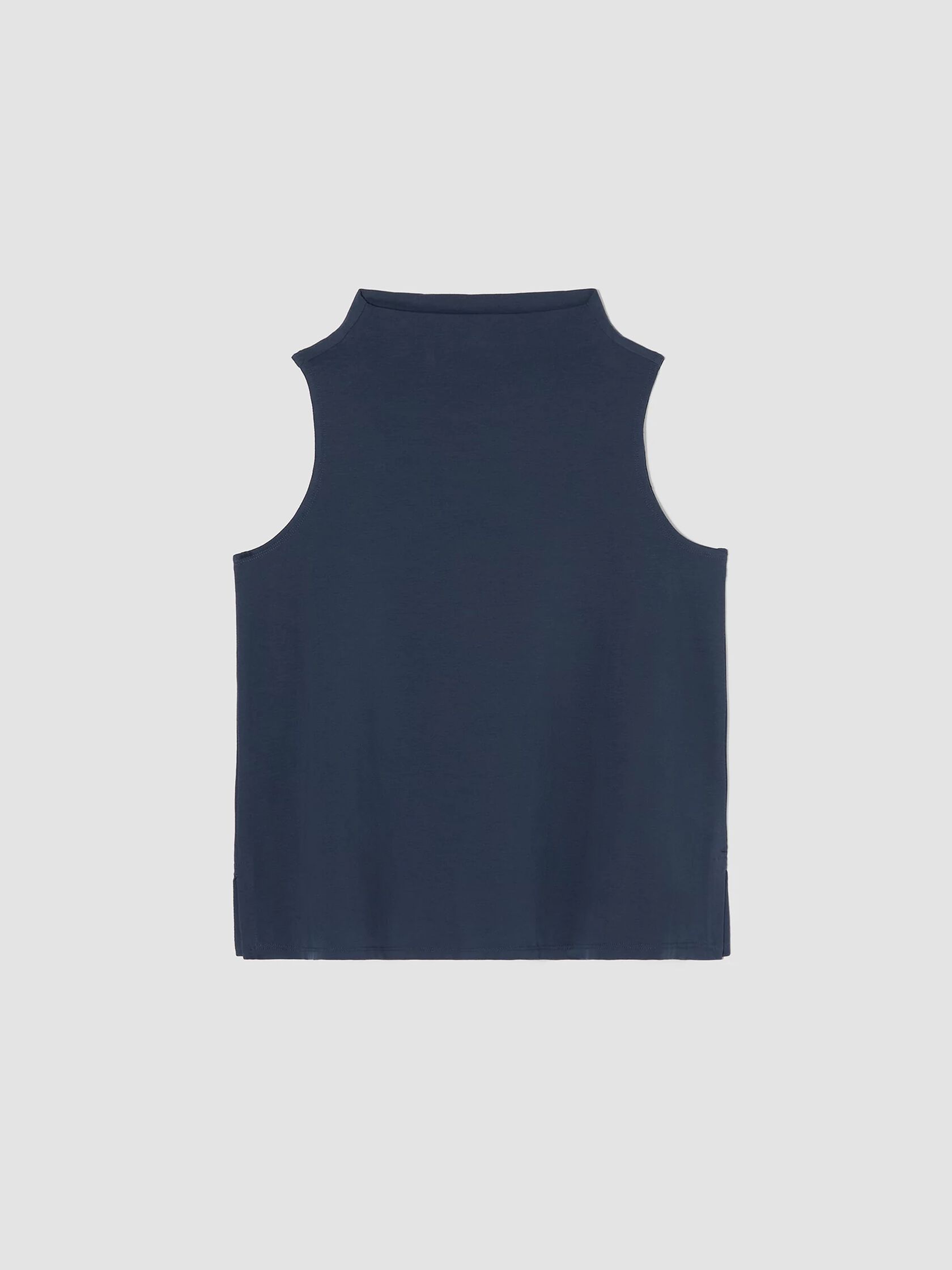 Pima Cotton Stretch Jersey Funnel Neck Tank