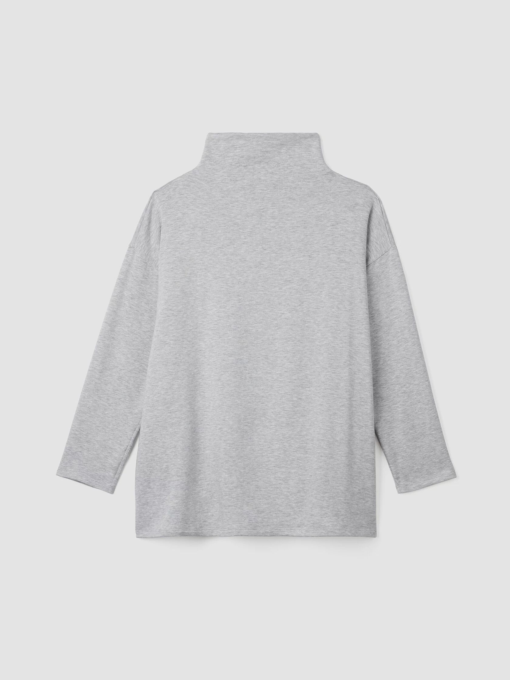 Cozy Brushed Terry Hug Funnel Neck Top
