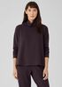 Cozy Brushed Terry Hug Funnel Neck Top