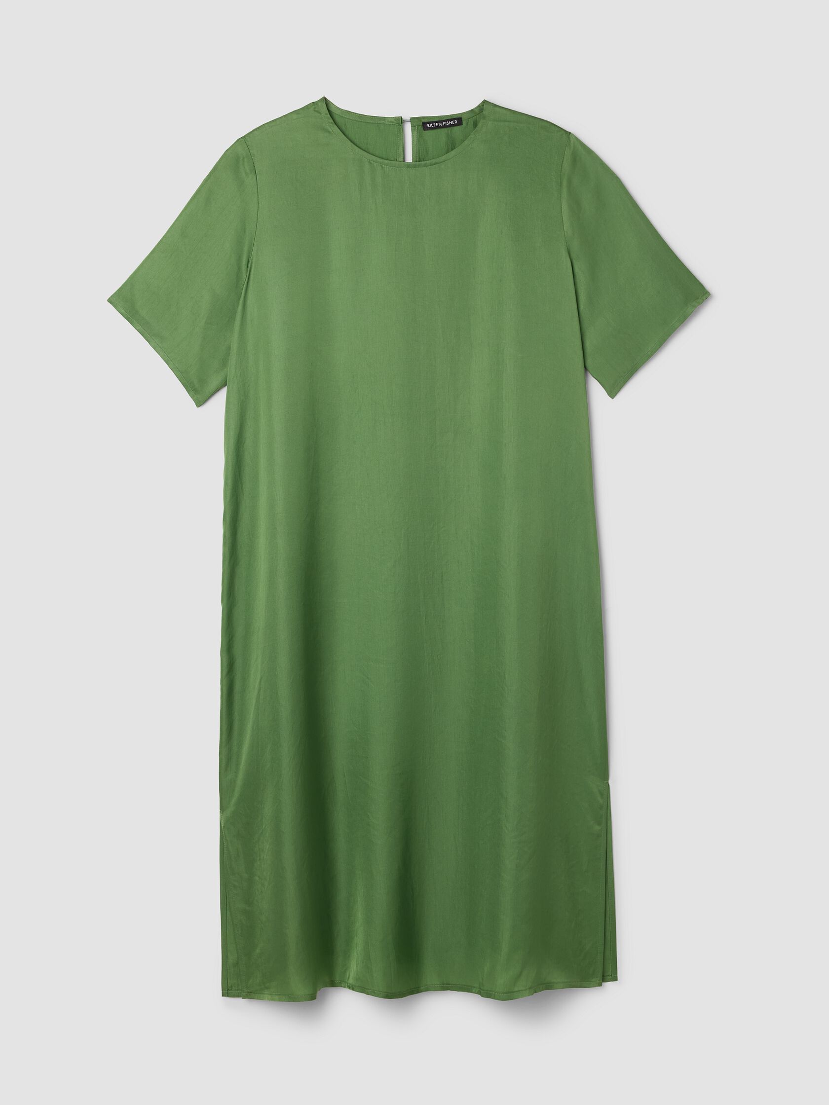 Lightweight Satin Shimmer Tee Dress