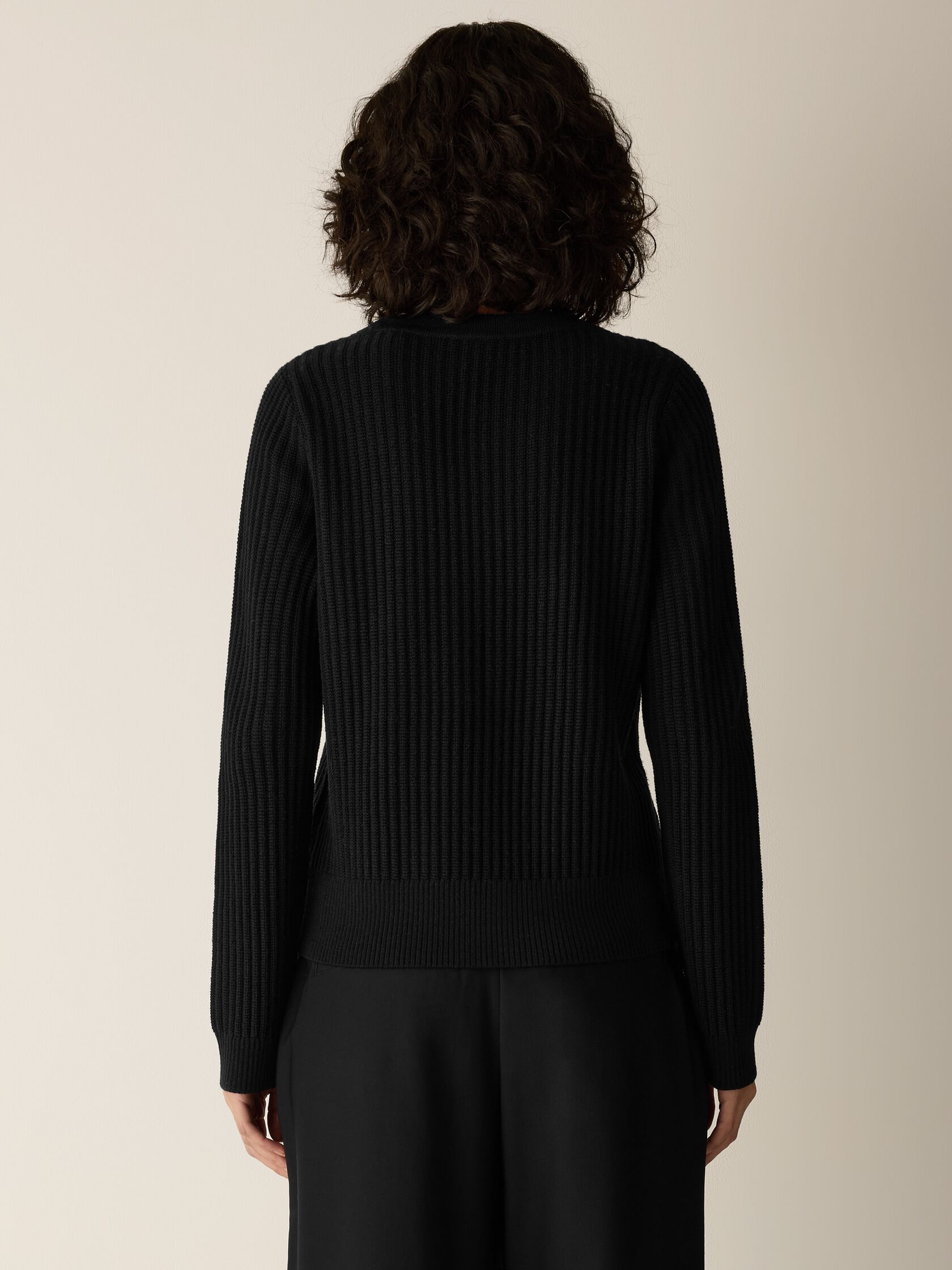 Italian Merino Crew Neck Top in Regenerative Wool