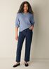 Cotton Stretch Denim Straight Jean