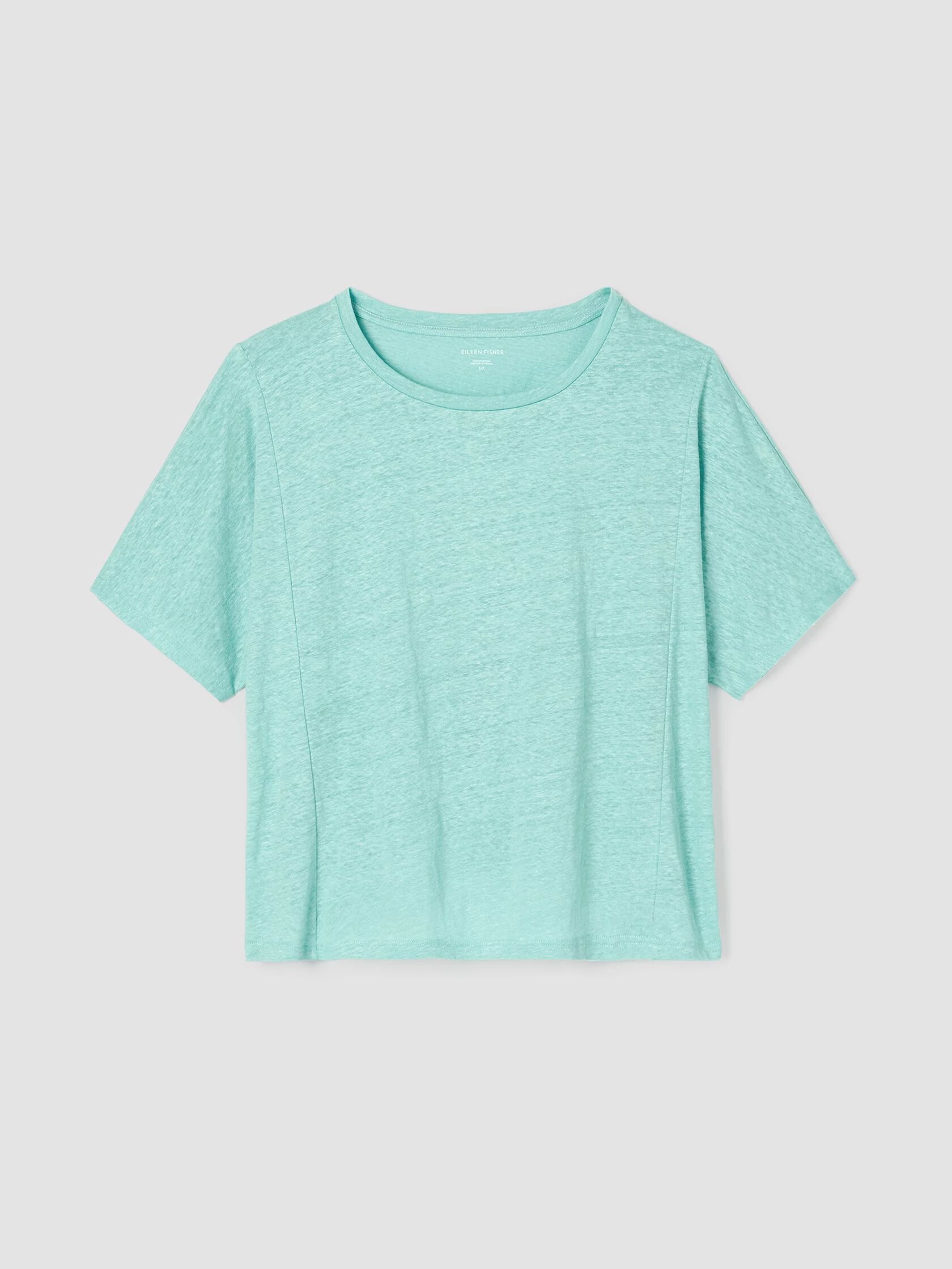 Organic Linen Jersey Round Neck Tee