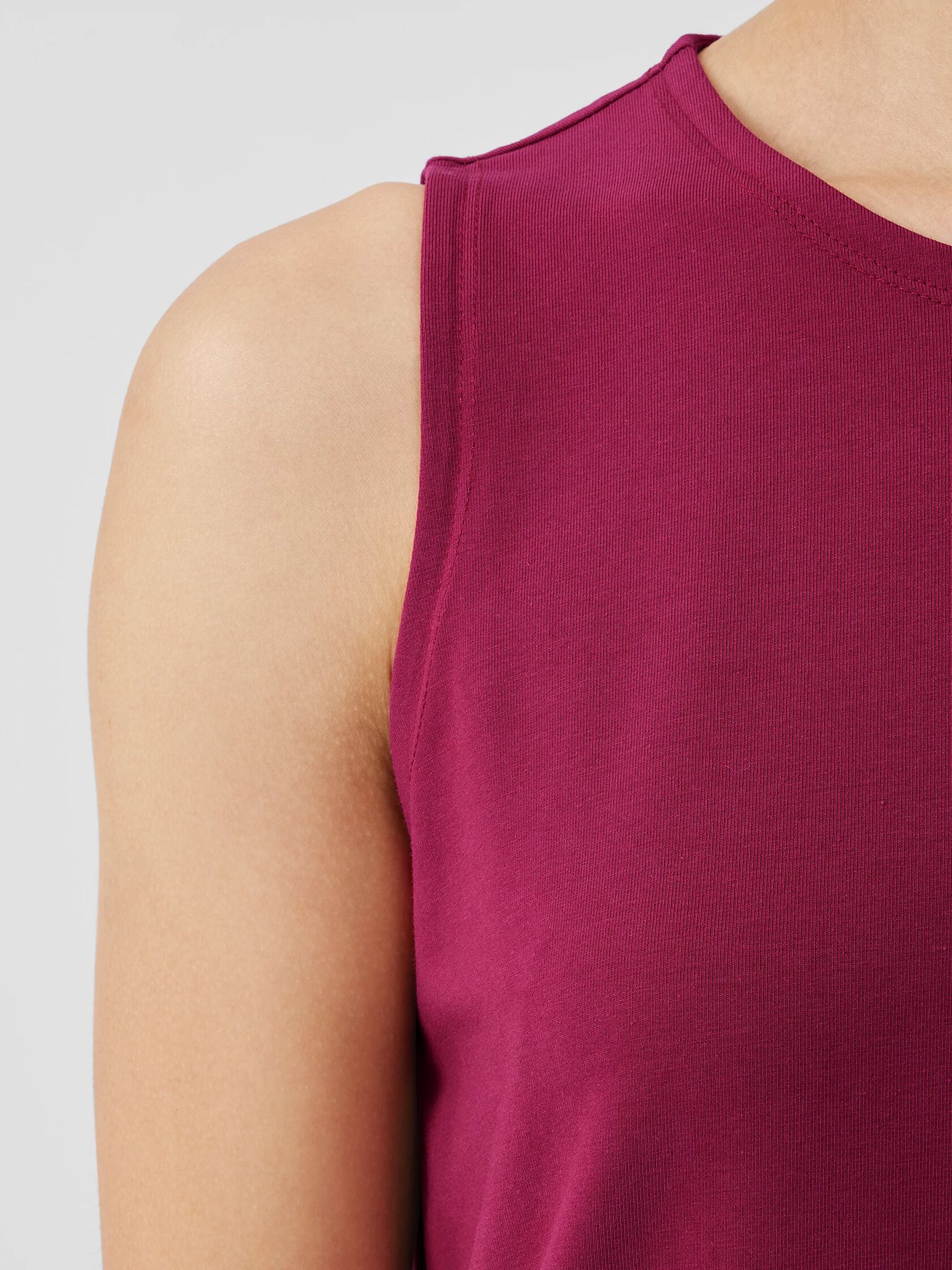 Pima Cotton Stretch Jersey Tank Dress