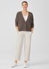 Organic Linen Cotton V-Neck Cardigan