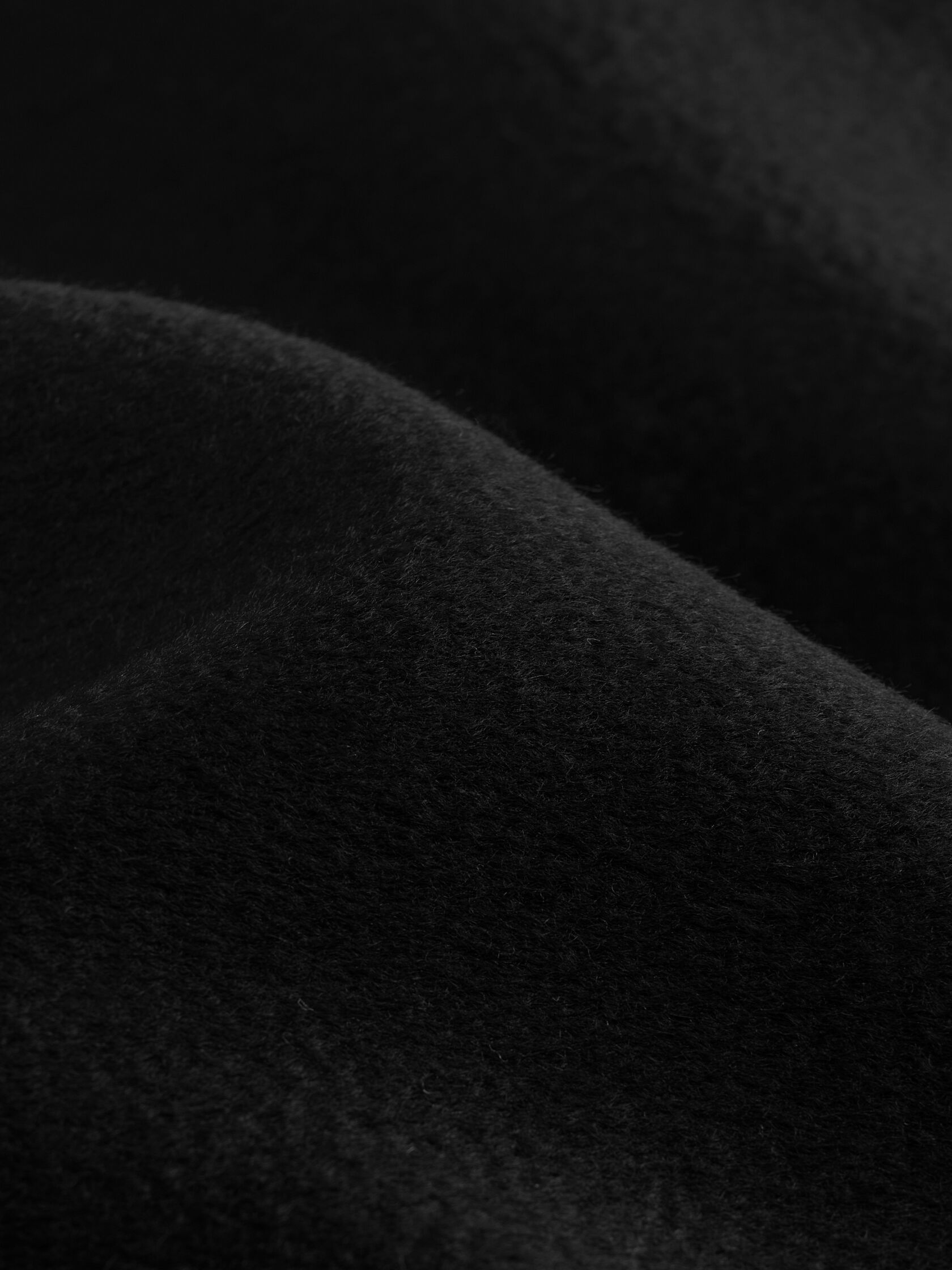Lustrous Wool Drape Neck Coat
