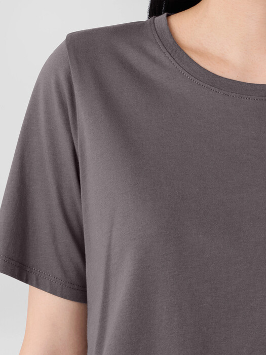 Organic Pima Cotton Jersey Round Neck Tee
