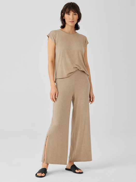 Fine Jersey Pant with Slits