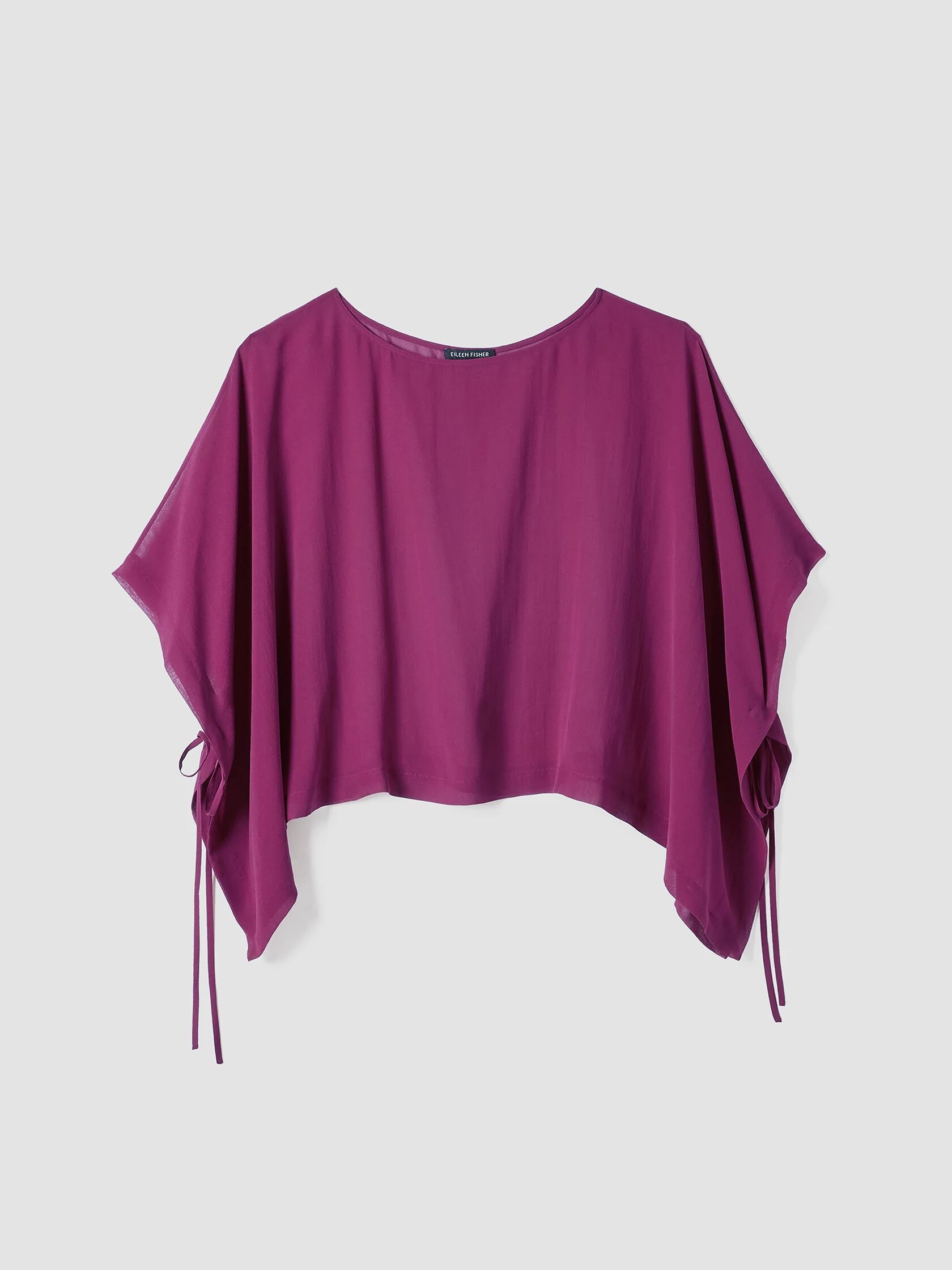 Sheer Silk Georgette Poncho