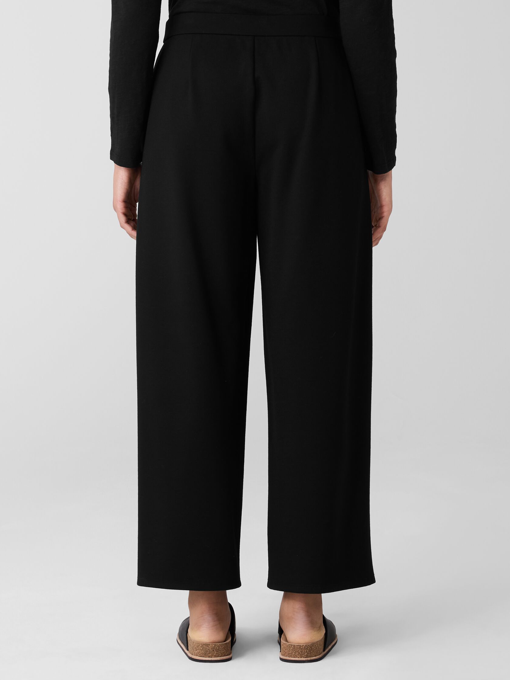Washable Flex Ponte Wide-Leg Pant