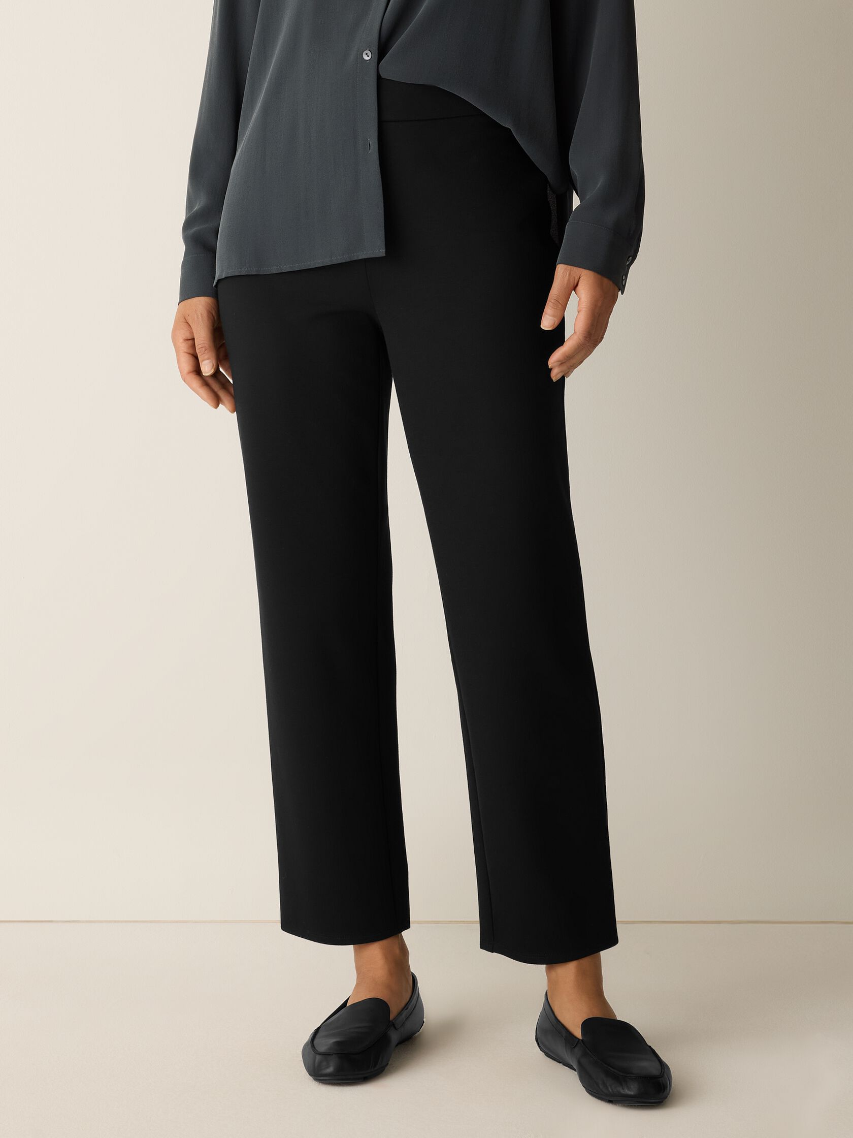 Washable Flex Ponte Straight Pant