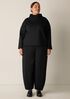 Washable Flex Ponte Curved Lantern Pant