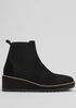 Lilou Nubuck and Recycled Stretch Knit Bootie