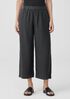 Garment-Dyed Organic Linen Wide-Leg Pant