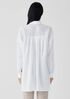 Organic Handkerchief Linen Classic Collar Long Shirt