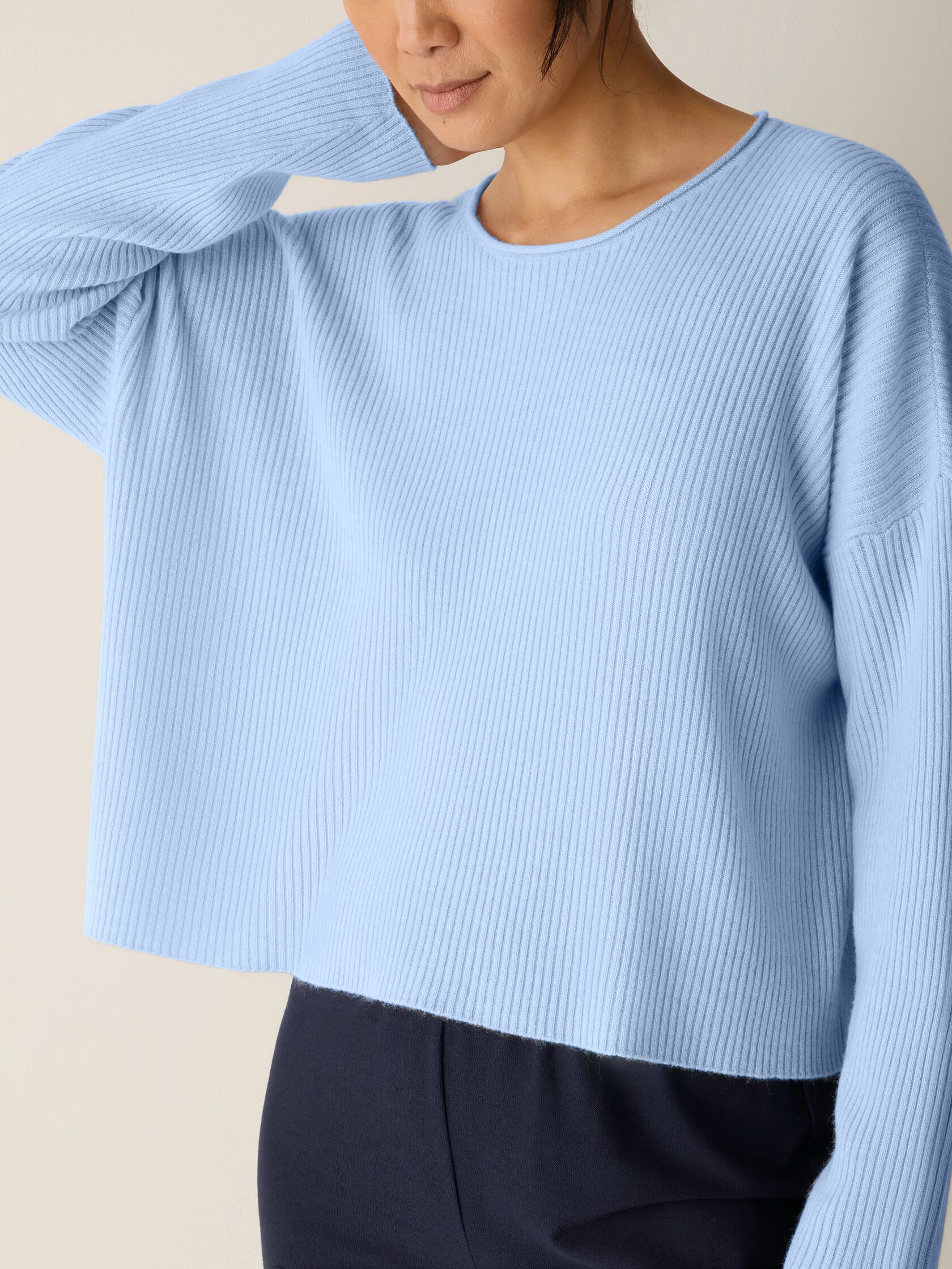 Italian Cashmere Crew Neck Top