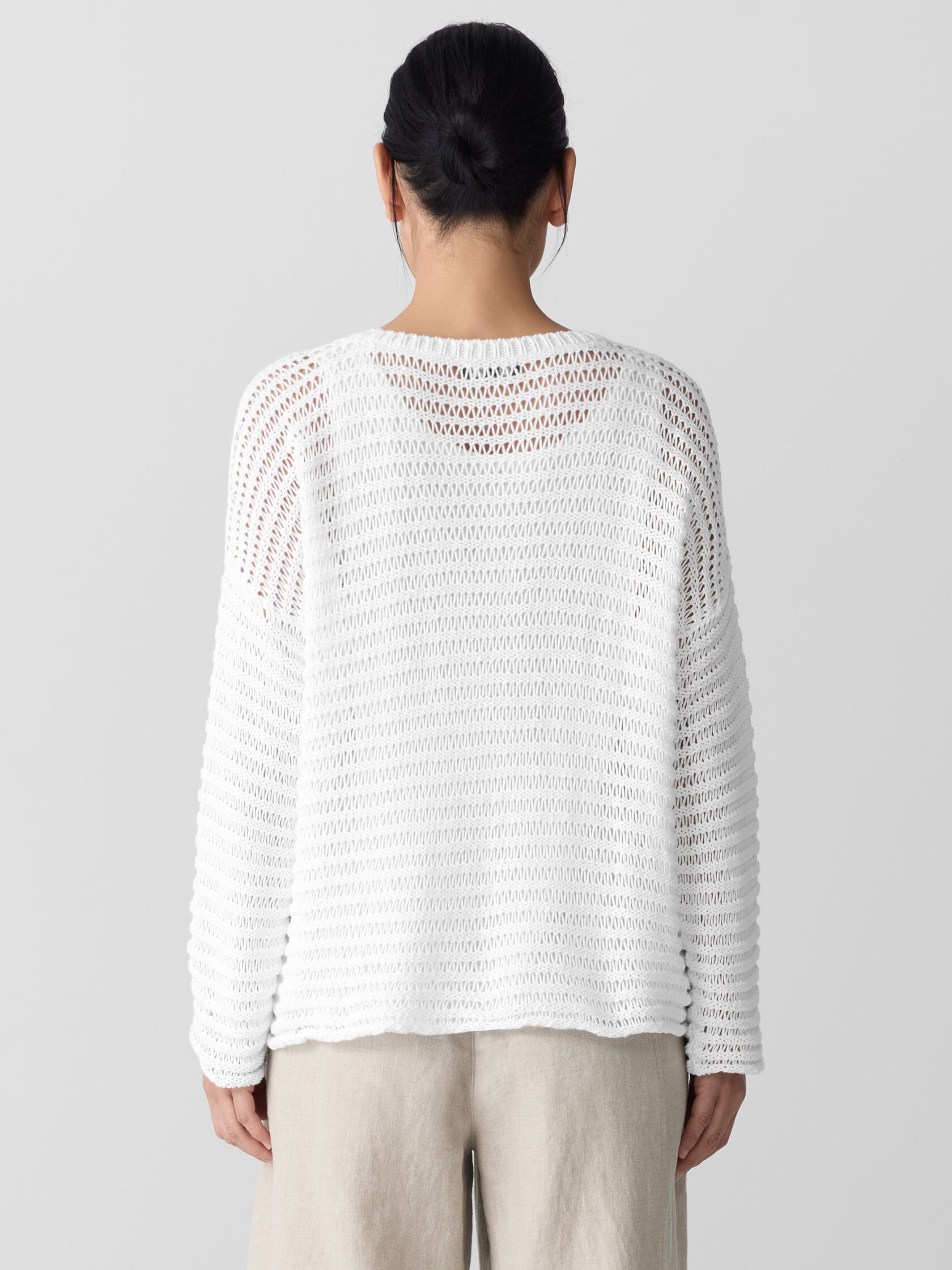 Peruvian Organic Cotton Cord Crew Neck Top