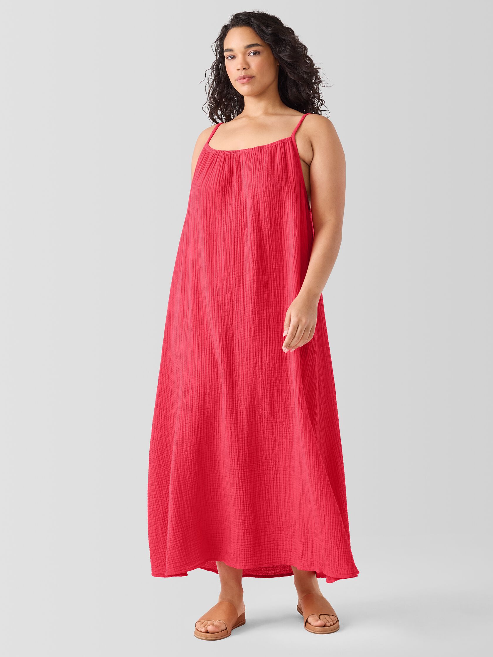 Organic Cotton Lofty Gauze Cami Dress