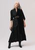 Crinkled Satin Bubble Hem Skirt