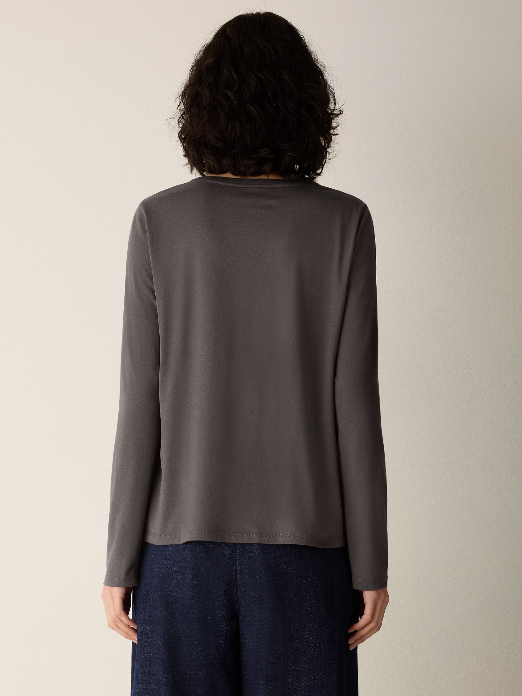 Organic Pima Cotton Jersey Long-Sleeve Tee