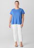 Organic Linen Jersey Crew Neck Tee
