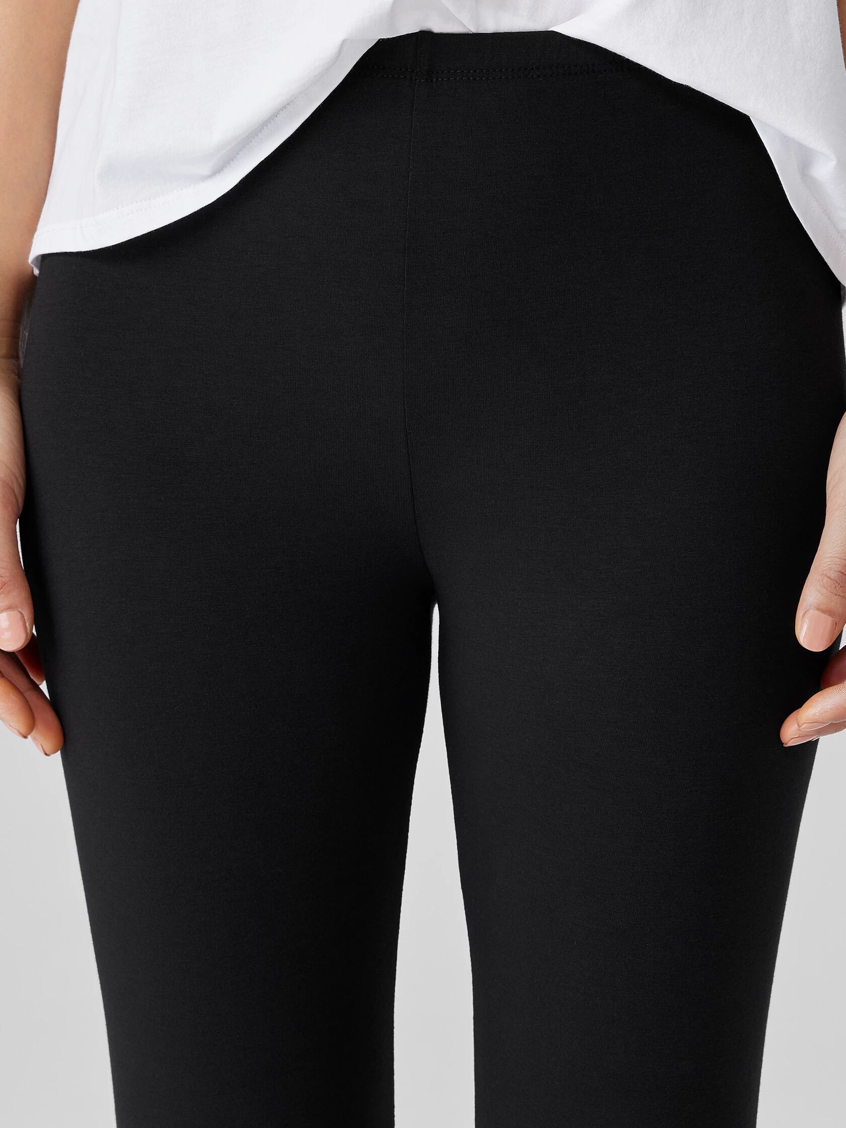 Lightweight Cotton Stretch Jersey Leggings