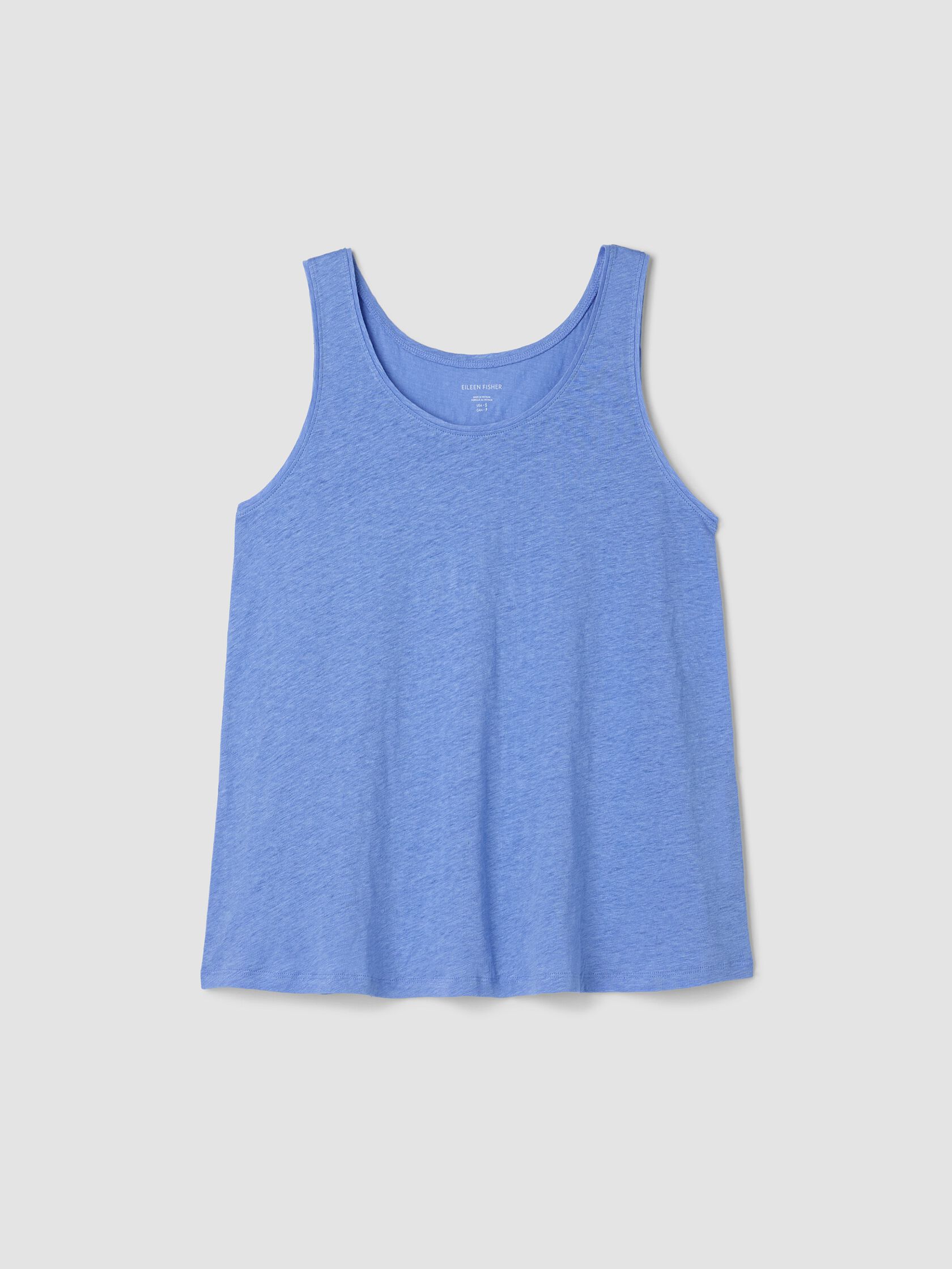 Organic Linen Jersey Scoop Neck Tank
